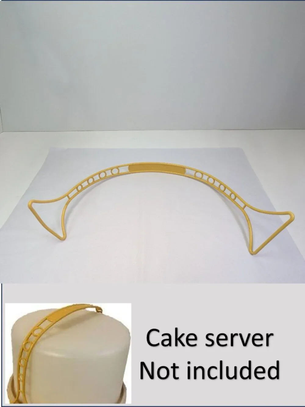 Vintage Tupperware Harvest Gold Cake Taker Carrier Handle Replacement 624-25